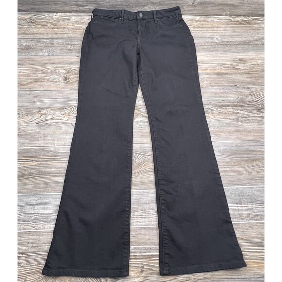 NYDJ For Chico's Bootcut Lift Tuck Tech Black Stretch Jeans Size 10 FITS 34/32 - Picture 1 of 12